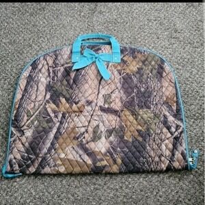 Camouflage & Teal Garment Clothing Bag